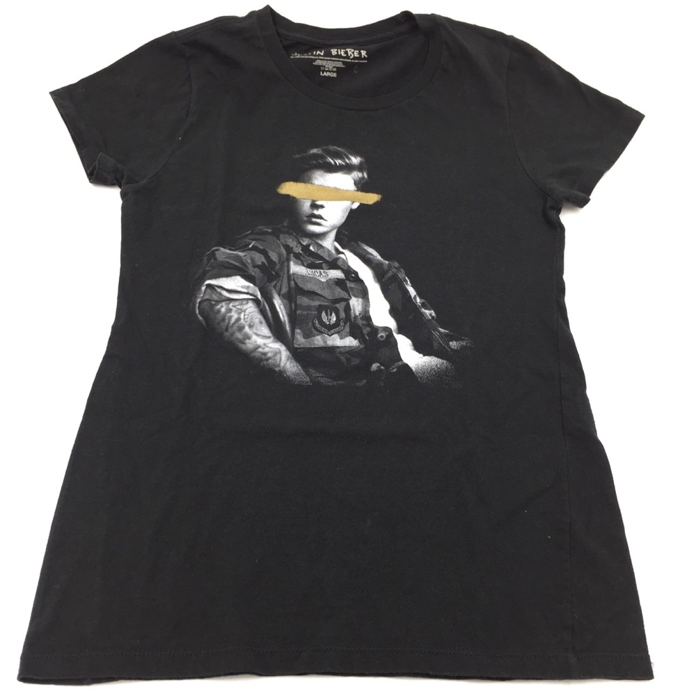 Justin Bieber 2015 T Shirt Black